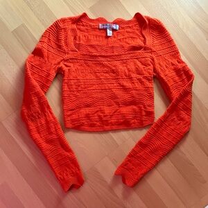 Urban Outfitters Orange Knit Top